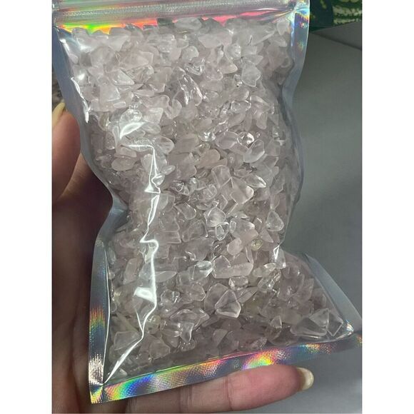 ✨Clear and Rose Quartz Chips - Picture 3 of 7